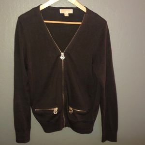 Michael Kors brown cardigan